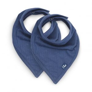Jollein Slab bandana Basic stripe - jeans blue 1