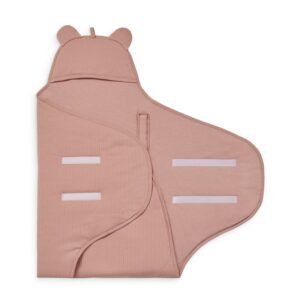 Jollein wikkeldeken Basic stripe oudroze 2