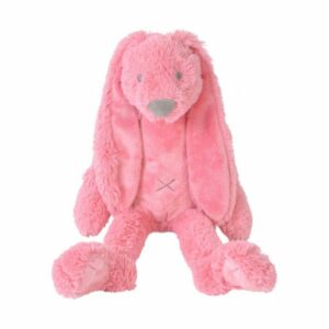 Happy Horse Rabbit Richie knuffelkonijn met naam geborduurd - deep pink