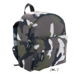 Kinderrugzak met naam geborduurd - handig rugtasje in camouflagekleur