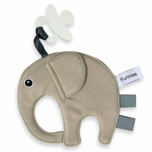 Speendoekje Ollie het olifantje van Funnies in zandkleur