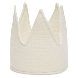 Jollein Verjaardagskroon met naam geborduurd in de kleur ivory - 12 x 35 cm 1