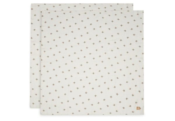 Jollein hydrofieldoek Rosehip large 115 x 115cm met naam geborduurd