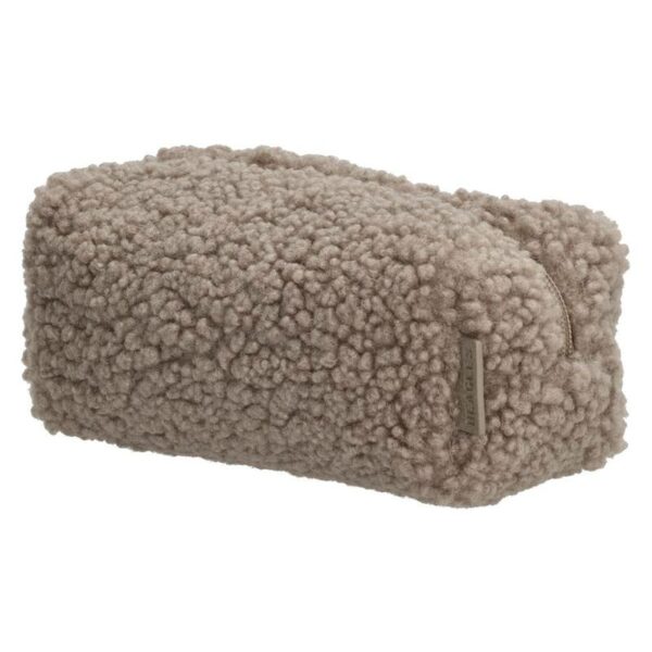 Beagles Etui Navarra Teddy met naam geborduurd - in taupe 1