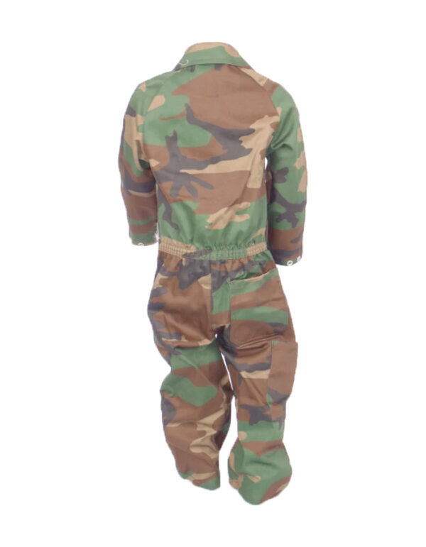 Camouflage overall met naam geborduurd 1