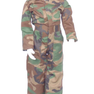 Camouflage overall met naam geborduurd 2