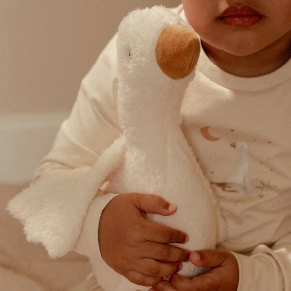 Little Dutch knuffel Little Goose met naam geborduurd - gans 25 cm 2