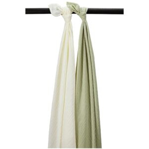 Meyco Hydrofieldoek XL met naam geborduurd -natural-soft Olive