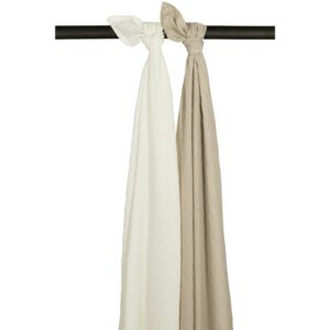 Meyco Hydrofieldoek XL met naam geborduurd -offwhite-sand