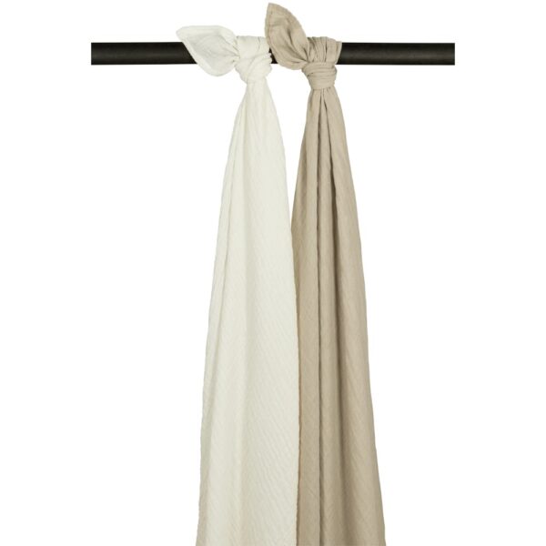 Meyco Hydrofieldoek XL met naam geborduurd -offwhite-sand