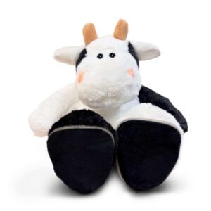 Geboorte Koe met naam geborduurd - met afritsbare zooltjes