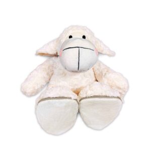 Geboorte Schaap met naam geborduurd - met afritsbare zooltjes