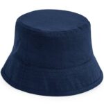 Kinder zonnehoedje met naam geborduurd - dark blue