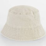 Kinder zonnehoedje met naam geborduurd - vintage sand