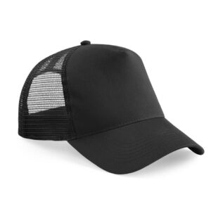 Kinderpet met naam geborduurd - zwart 1
