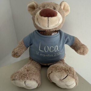 Happy Horse Geboortebeer met naam en geboortedatum - knuffelbeer Bella 40 cm 2