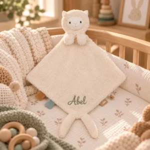 Jollein speendoekje Alpaca Paco met naam geborduurd 1