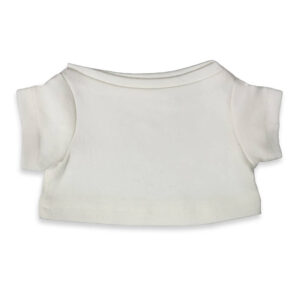 't Shirt voor geboorteknuffel met naam en geboortedatum geborduurd - wit