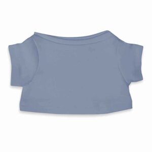 't shirt voor geboorteknuffel met naam geborduurd - grijs blauw