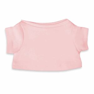 't shirt voor geboorteknuffel met naam geborduurd - lichtroze